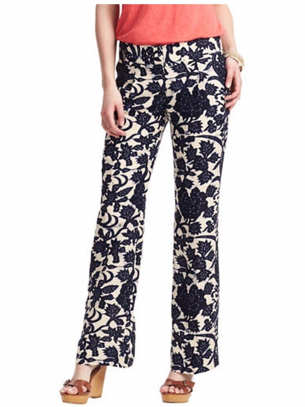 Ann Taylor Loft wide leg Marisa Trouser Linen blend pants 12